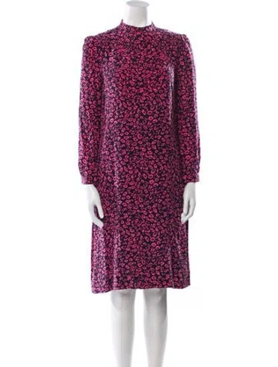 Pre-owned Apc Floral Print Knee-length Dress In Multi