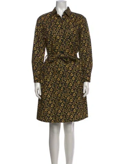 Pre-owned Apc Floral Print Knee-length Dress In Multi