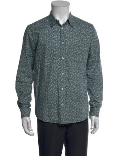 Pre-owned Apc Floral Print Long Sleeve Shirt In Multi