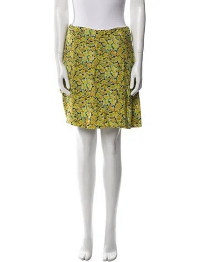Pre-owned Apc Floral Print Mini Skirt In Multi