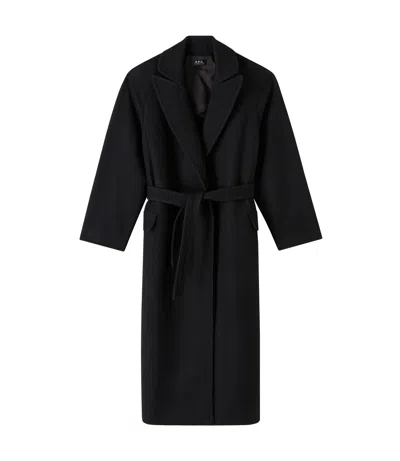 Apc Florence Coat In Lzz - Black