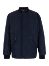 Apc 'florent' Blue Jacket With Snap Buttons In Blue