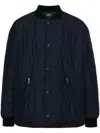 Apc 'florent' Blue Jacket With Snap Buttons In Blue