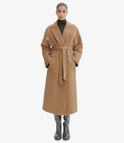 Apc A.p.c. Manteau Florence In Cab Camel