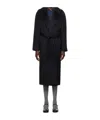 Apc Floriane Long-sleeved Coat In Black