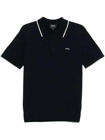 Apc Flynn Polo Shirt In Blue