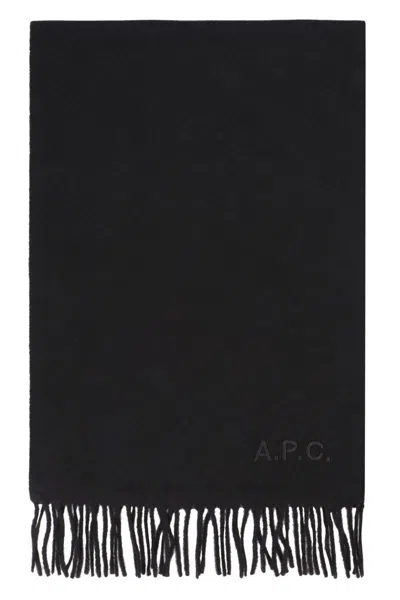Apc A.p.c. Foulards & Scarfs In Black