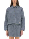 Apc A.p.c. Frida Jacket In Blue
