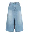 Apc A.p.c. Georgia Midi Denim Skirt Clothing In Multi