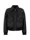 A.p.c. Gaelle Leather Jacket In Black