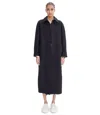 Apc Gaia Coat In Iak - Dark Navy Blue