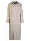 Apc A.p.c. 'gaia' Ivory Cotton Trench Coat