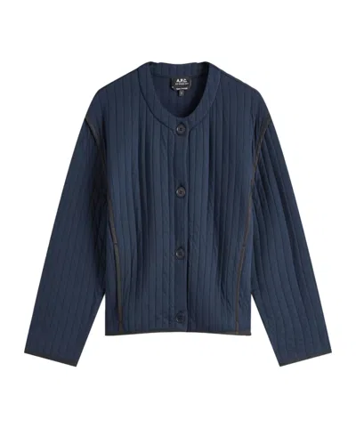 Apc Garance Jacket In Blue