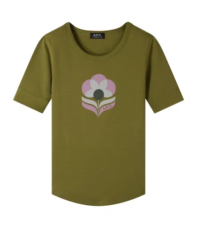Apc Gardãnia T-shirt In Green