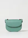 Apc A.p.c. Genève Leather Bag In Mint