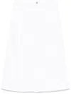 Apc A.p.c. Georgia Denim Midi Skirt Clothing In White