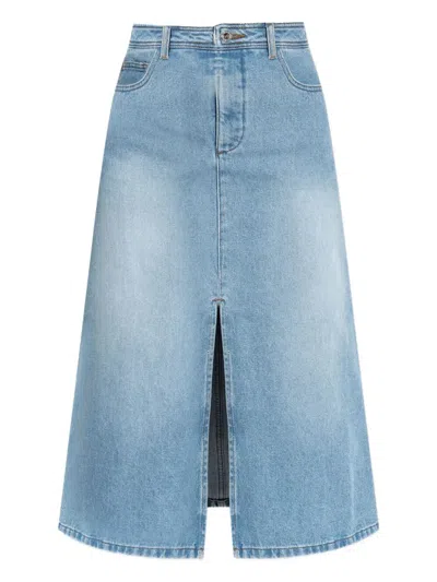 APC GEORGIA MIDI DENIM SKIRT