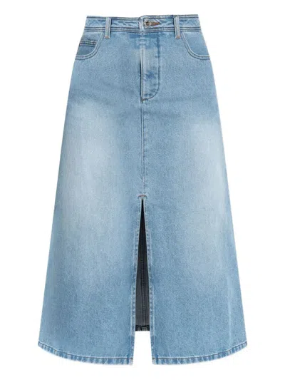 APC GEORGIA MIDI DENIM SKIRT