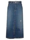 Apc 'georgia Denim Midi Skirt In
