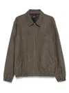 Apc Gilbert Checked Brushed Wool-blend Blouson Jacket