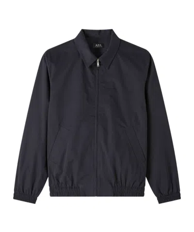 Apc Gilbert Shirt Jacket In Navy