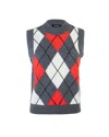 Apc A.p.c. Gilet Pia Heathered Anthracite In Multi