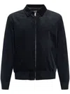 Apc Long-sleeved Casual Jacket In Blue