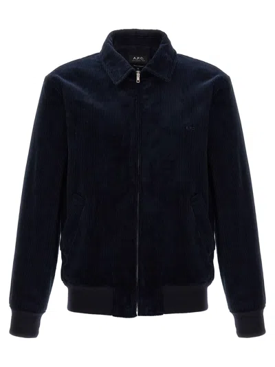 Apc Gilles Jacket A.p.c. In Blue
