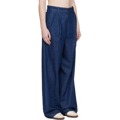A.p.c. Ginny Pleated Jeans In Blue
