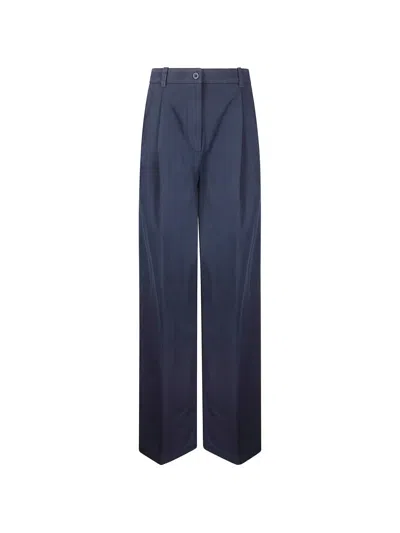 Apc Ginny Pleated Trousers In Blue