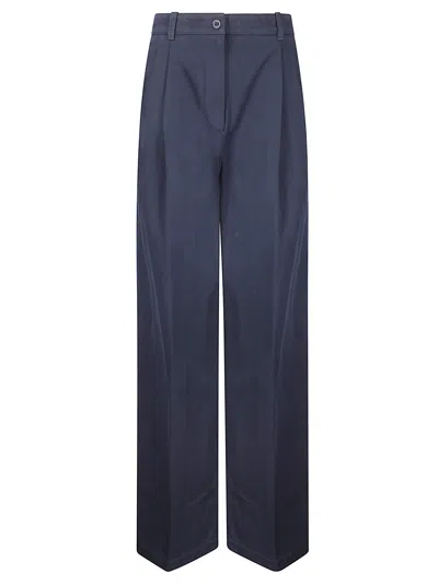 A.p.c. Ginny Wide-leg Trousers In Blue