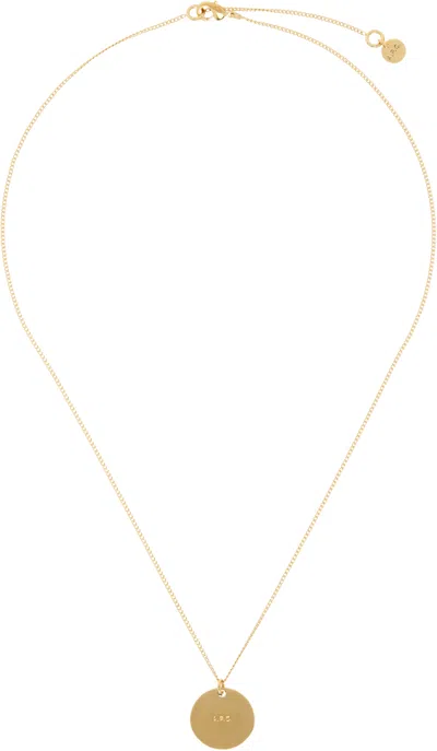 Apc Gold Eloi Necklace In Raa Gold