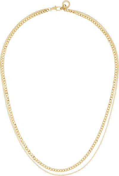 Apc Gold Minimal Necklace In Raa Gold