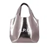 Apc A.p.c. Ninon Small Tote Bag In Pink