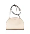 Apc A.p.c. Demi-lune Mini Leather Crossbody Bag