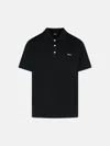 Apc 'gots' Black Cotton Polo Shirt