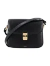 Apc A.p.c. Grace Small Bag In Smooth Leather In Black