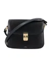 Apc A.p.c. Grace Small Bag In Smooth Leather In Black