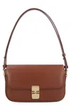 Apc A.p.c. Brown Leather Grace Shoulder Bag In Brown