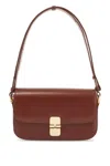 Apc Grace Baguette Bag In Brown