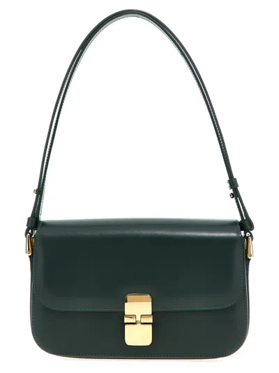 Apc A.p.c. 'grace Baguette' Shoulder Bag In Green