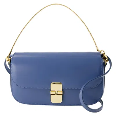 Apc Grace Chaine Clutch - A. P.c. - Leather - Ocean Blue