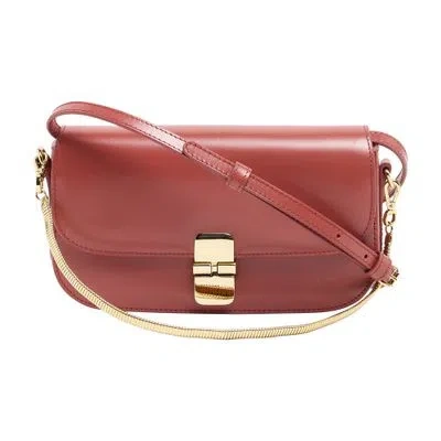 Apc Grace Chaine Clutch In Red