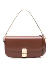 Apc A. P.c. Grace Bag In Leather With Shoulder Strap In Brown