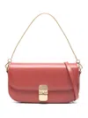 Apc Cross-body Bag With Adjustable Chain Strap In Red