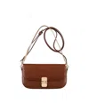 Apc A. P.c. Grace Bag In Leather With Shoulder Strap In Brown