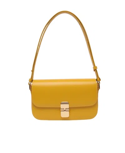Apc Grace Crossbody Bag In Orange
