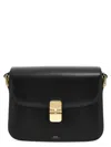 Apc Leather Shoulder Bag With Frontal Logo