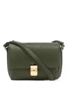 Apc Grace Flap-closure Leather Mini Bag In Green