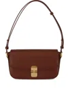 Apc Grace Flap Shoulder Bag In Brown